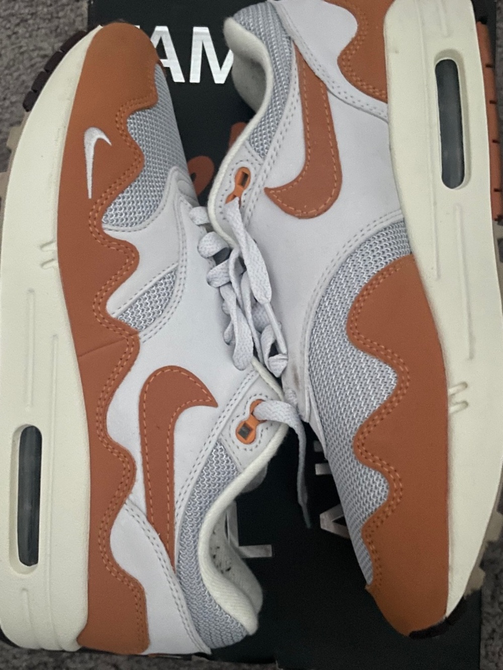 Nike Air Max 1 – White/Orange (PATTA WAVES)